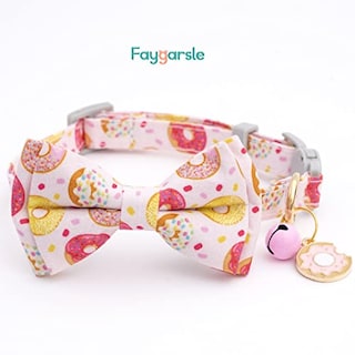 Foto 3 | Collar De Gato Faygarsle Cute Con Pajarita Con Campana Breakaway, Paquete De 2 - Venta Internacional.