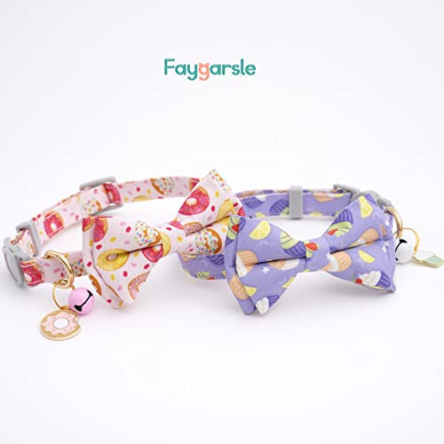 Foto 6 pulgar | Collar De Gato Faygarsle Cute Con Pajarita Con Campana Breakaway, Paquete De 2 - Venta Internacional.
