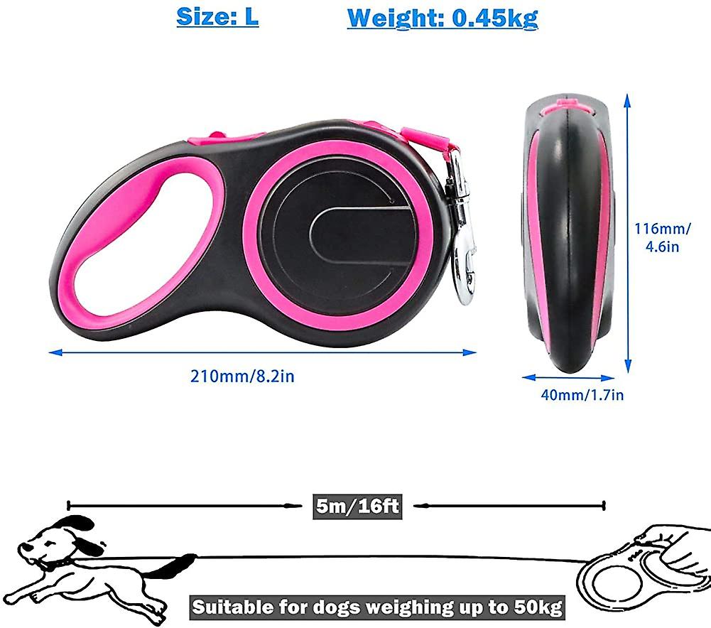 Correa Retráctil Para Perros Huoguo Heavy Duty De 5 M Para Talla D Pequeña Y Mediana - Venta Internacional.