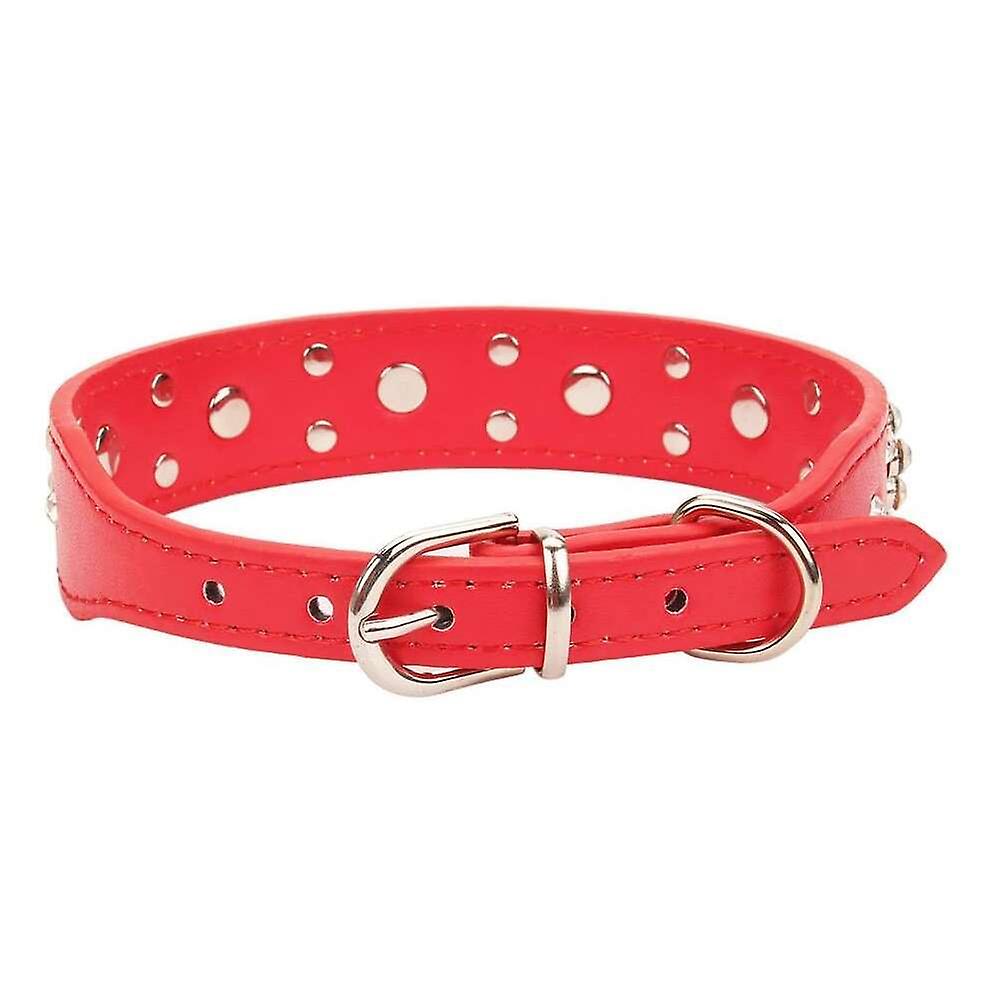 Foto 3 pulgar | Collar Para Mascotas Huoguo Fashion Con Diamantes De Imitación Y Piel Sintética - Venta Internacional.