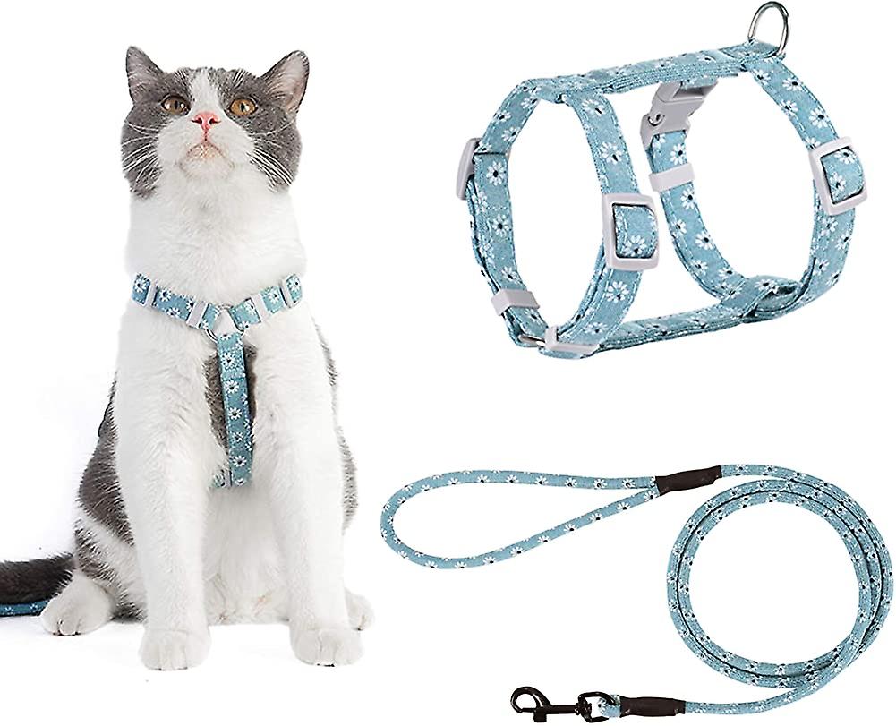Foto 5 | Arnés Para Gatos Huoguo, 140 Cm, Estampado De Flores Con Correa - Venta Internacional.