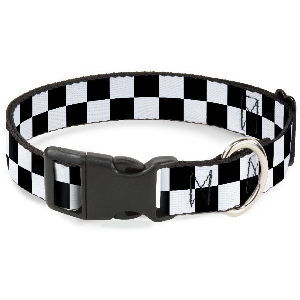 Foto 2 pulgar | Collar Con Hebilla A Cuadros Azul Medianoche/blanco Para Per - Venta Internacional.