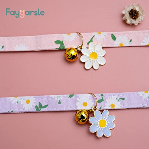 Foto 4 pulgar | Collares Para Gatos Faygarsle Cotton Breakaway Con Campana, Paquete De 2, Color Rosa P - Venta Internacional.