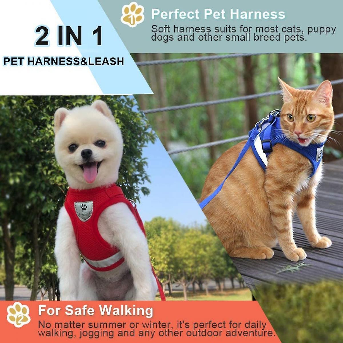 Foto 5 pulgar | Set De Arnés Y Correa Para Gato Y Perro Pequeño - Huoguo - Venta Internacional.