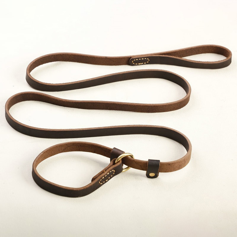 Foto 5 pulgar | Collar Antideslizante De Piel Auténtica Con Cadena En P Para Perros Grandes - Venta Internacional.