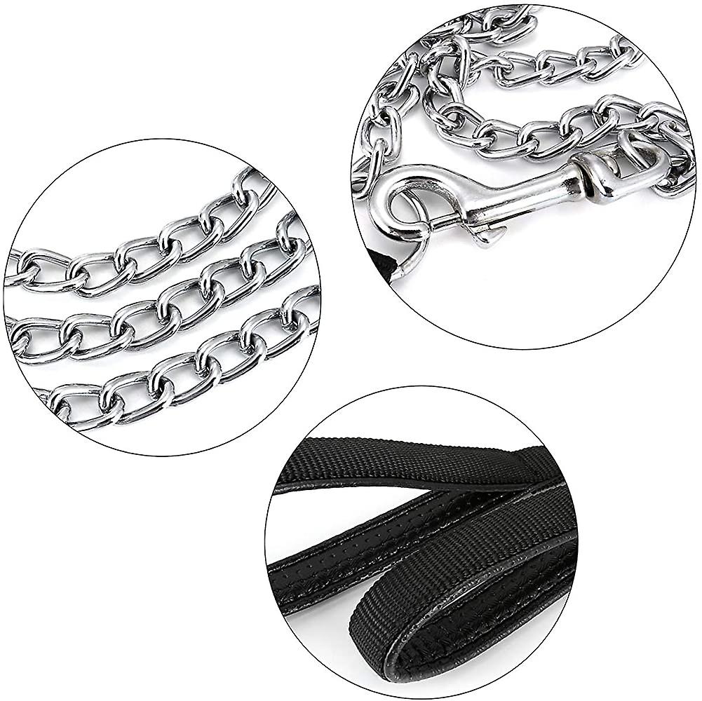 Foto 4 pulgar | Cadena Metálica Antimasticable Con Correa Para Perros, 1,2 M, 1,8 M Huoguo - Venta Internacional.