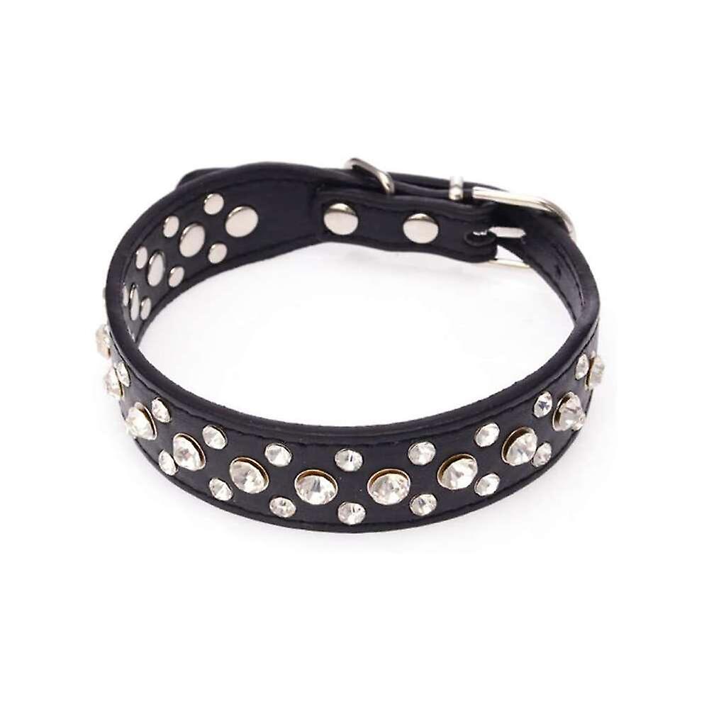 Foto 6 pulgar | Collar Huoguo Leather Sparkling Ajustable Para Perro Y Gato - Venta Internacional.