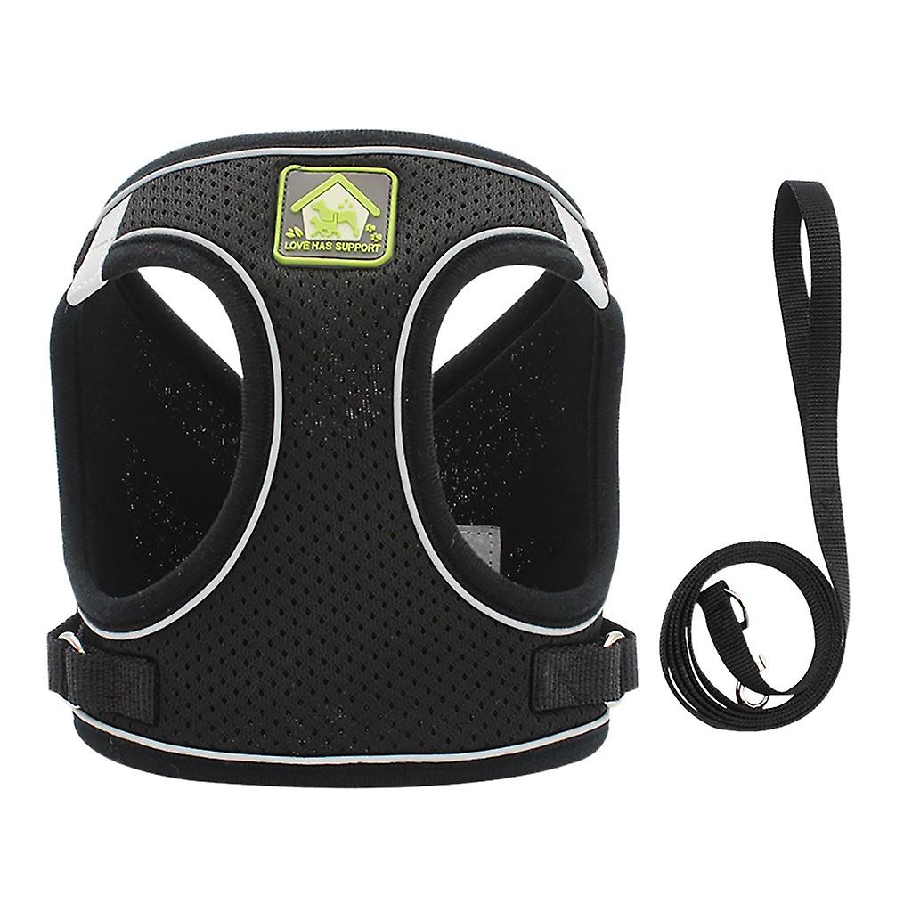 Chaleco Reflectante De Malla Suave Leash Set Para Mascotas Pequeñas - Venta Internacional.