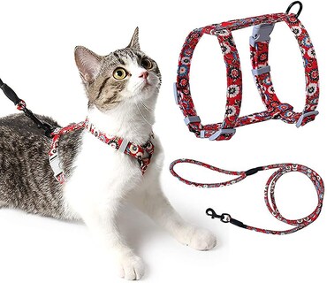 Foto 5 | Juego De Arneses Para Gatos Huoguo Ajustable Con Correa Para Gatos - Venta Internacional.