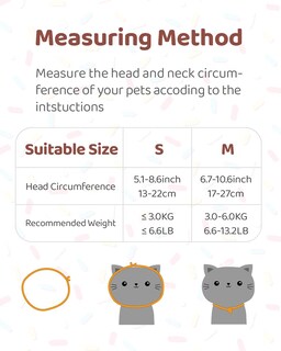 Foto 2 | Collar Recovery Collar Huoguo Con Forma De Rosquilla Ajustable Para Gatos, Talla S - Venta Internacional.