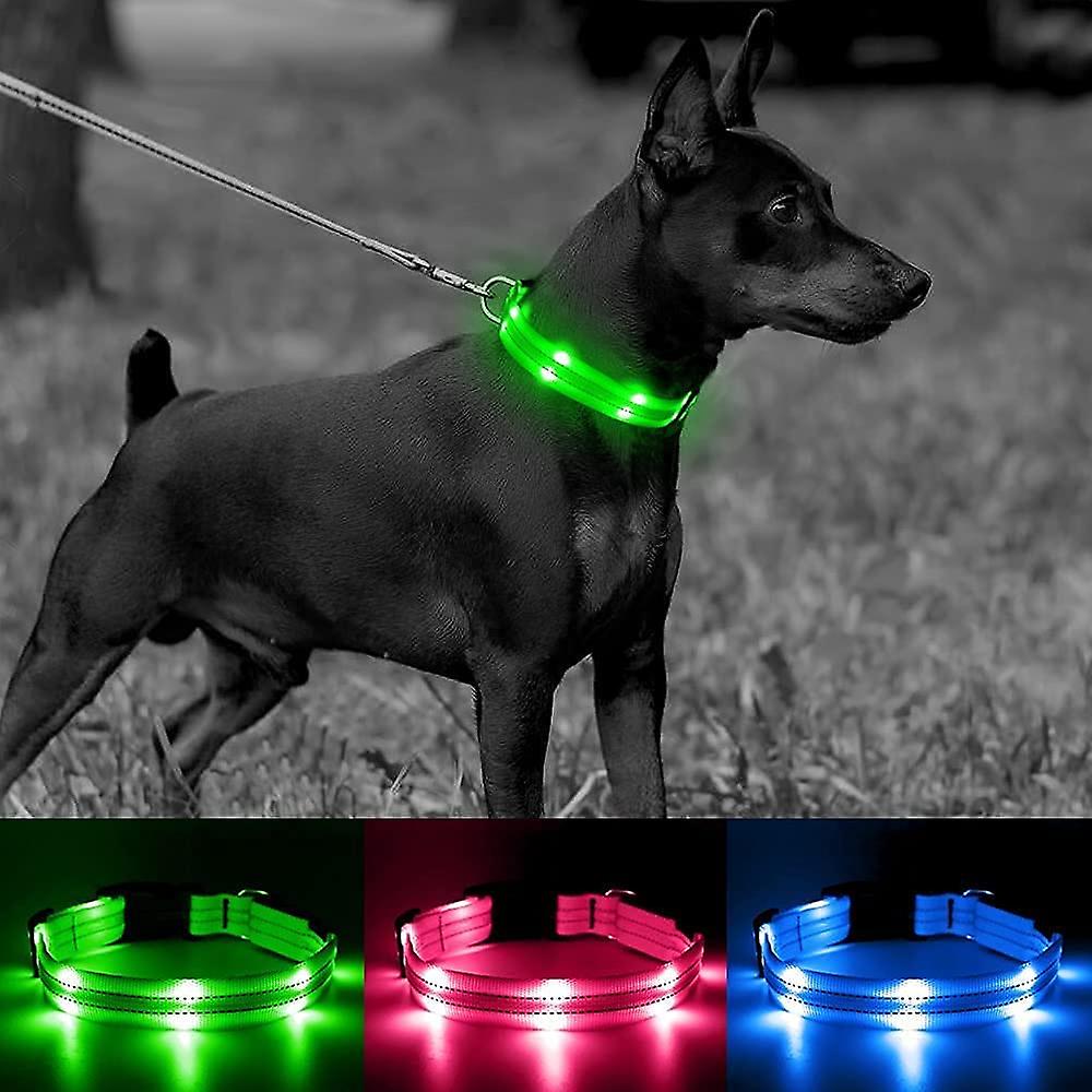 Collar Para Perro Huoguo, Con Luz Led, Recargable Por Usb, Resistente Al Agua - Venta Internacional.