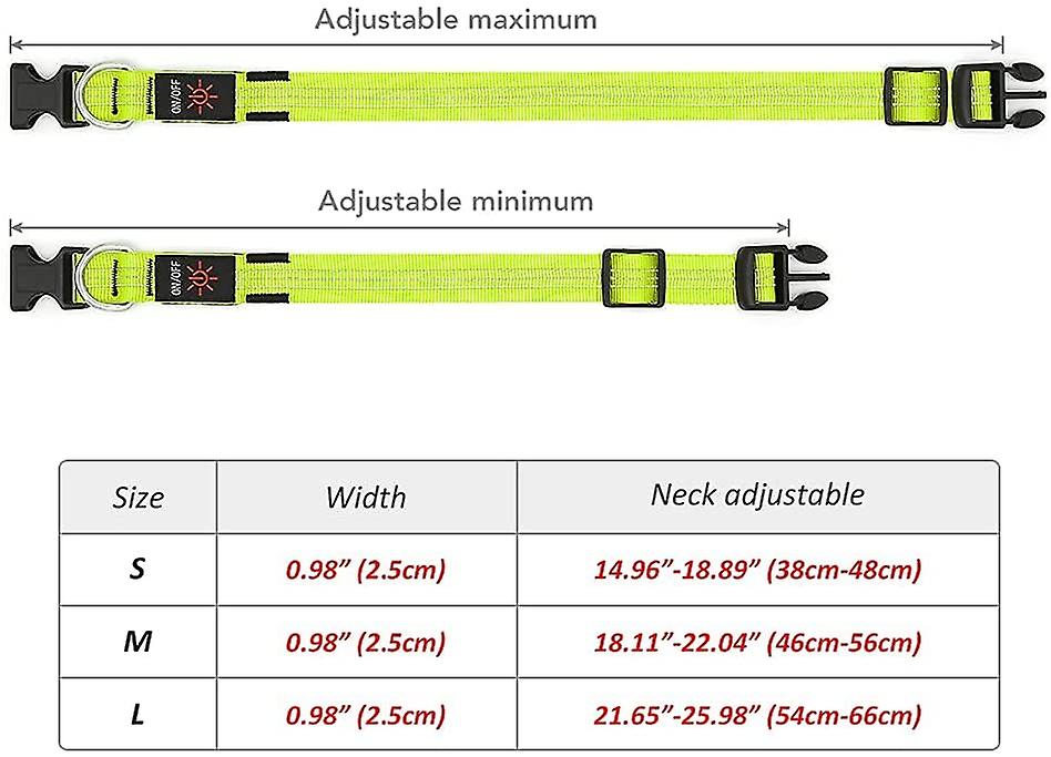 Foto 4 pulgar | Collar Para Perro Huoguo, Con Luz Led, Recargable Por Usb, Resistente Al Agua - Venta Internacional.