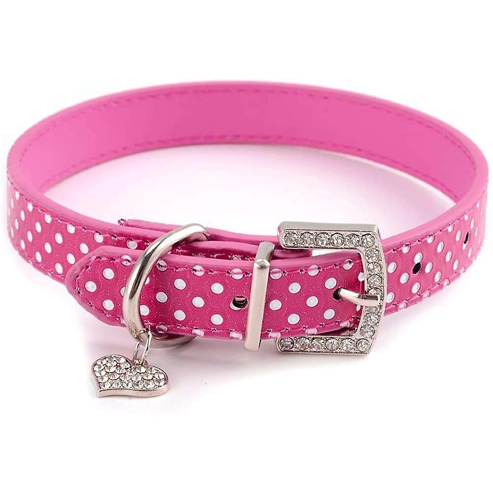 Foto 6 pulgar | Collar Para Mascotas Huoguo, Bonito Colgante De Diamantes De Imitación Y Amor - Venta Internacional.