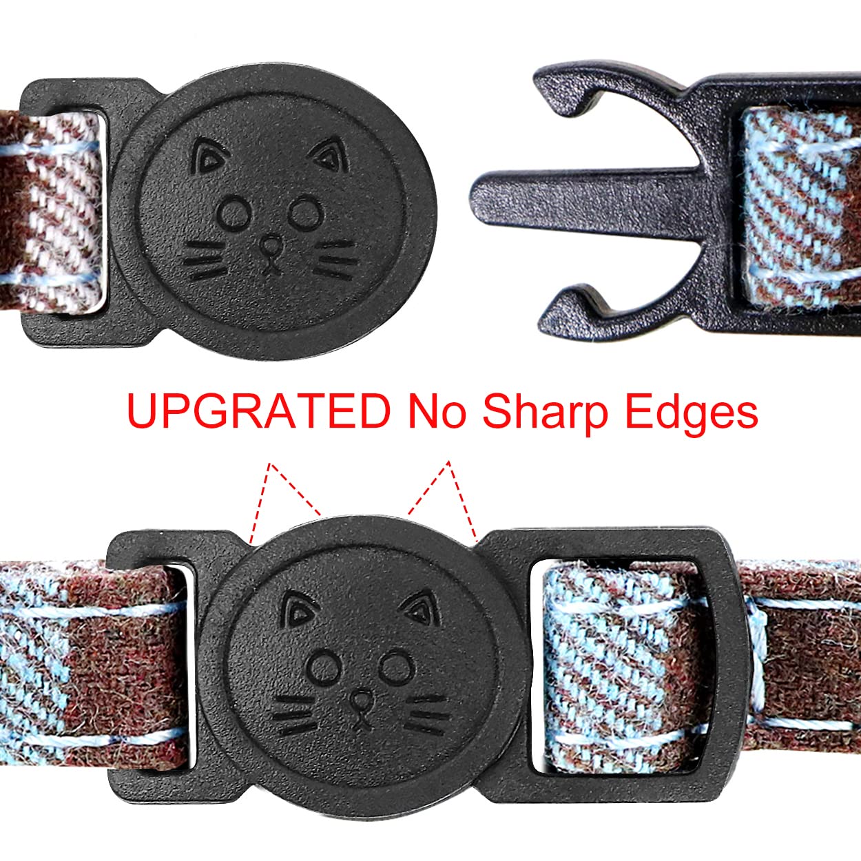 Foto 4 pulgar | Collar Para Gatos Joytale Mejorado Con Bells Breakaway Haze Blue - Venta Internacional.