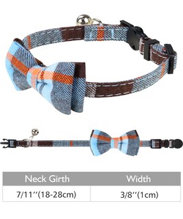 Foto 5 | Collar Para Gatos Joytale Mejorado Con Bells Breakaway Haze Blue - Venta Internacional.