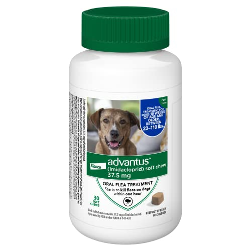 Tratamiento Antipulgas Masticable Advantus Para Perros Grandes De 23 A 50 Kg, 30 Unidades - Venta Internacional.