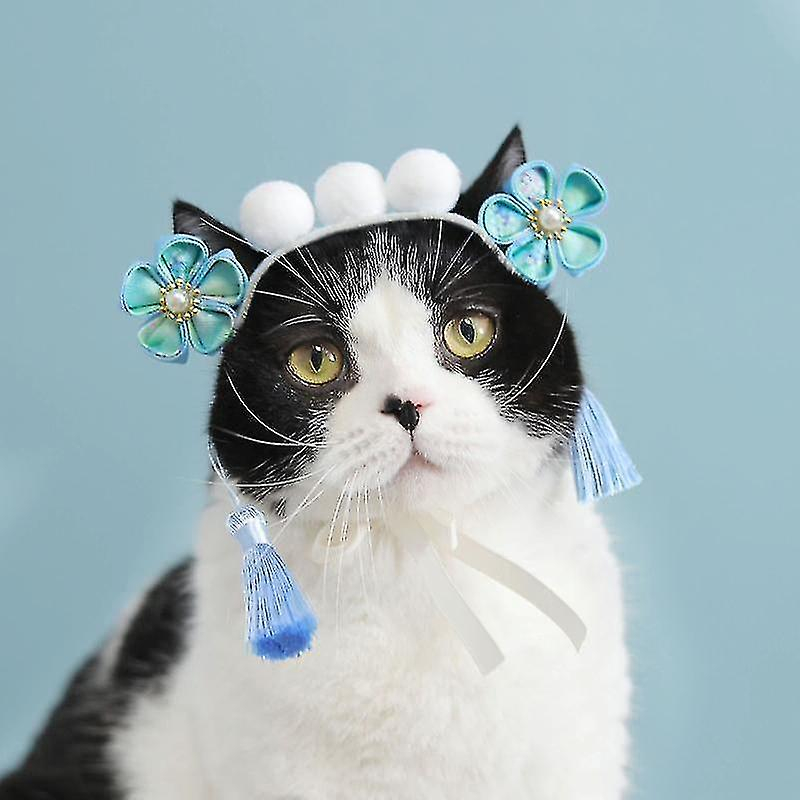 Tocados Para Baño De Pájaros, 2 Unidades, Gege Royal Cat, Azul - Venta Internacional.