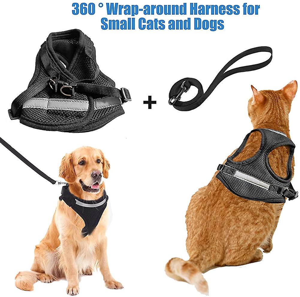 Foto 4 pulgar | Juego De Arneses Para Gatos Huoguo Con Correa De 120 Cm Y Rayas Reflectantes - Venta Internacional.