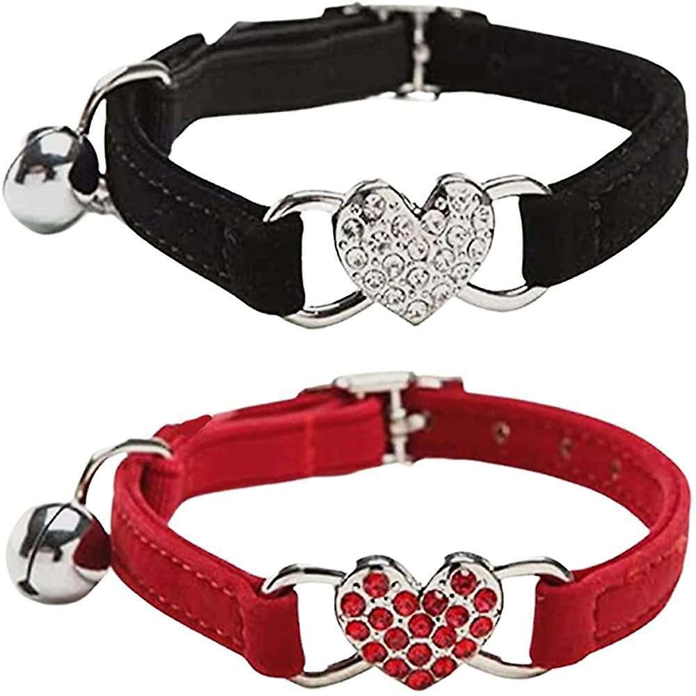 Foto 6 pulgar | Collar Para Gatos Huoguo Heart Con Cinturón De Seguridad Y Campana Ajustables - Venta Internacional.