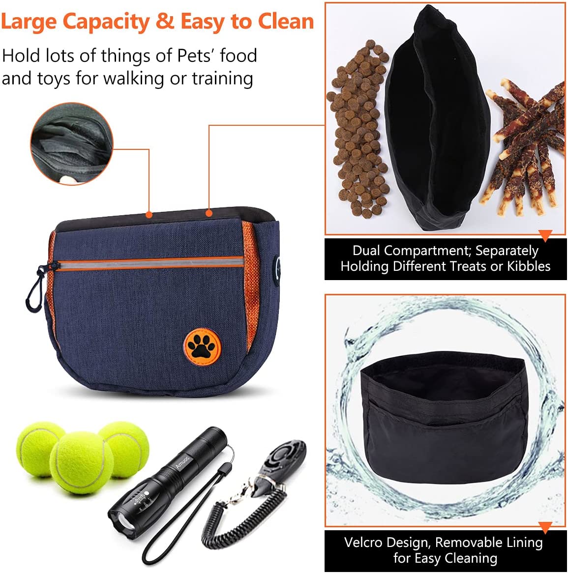 Foto 5 pulgar | Bolsa De Entrenamiento Para Perros Huoguo, Impermeable, Oxford - Venta Internacional.