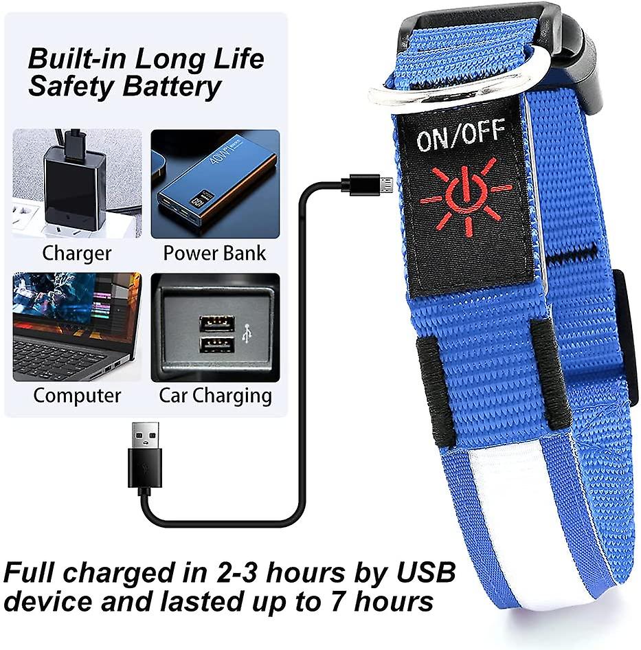 Foto 2 pulgar | Collar Led Para Perros Huoguo, Ultraligero, Impermeable Y Ajustable - Venta Internacional.