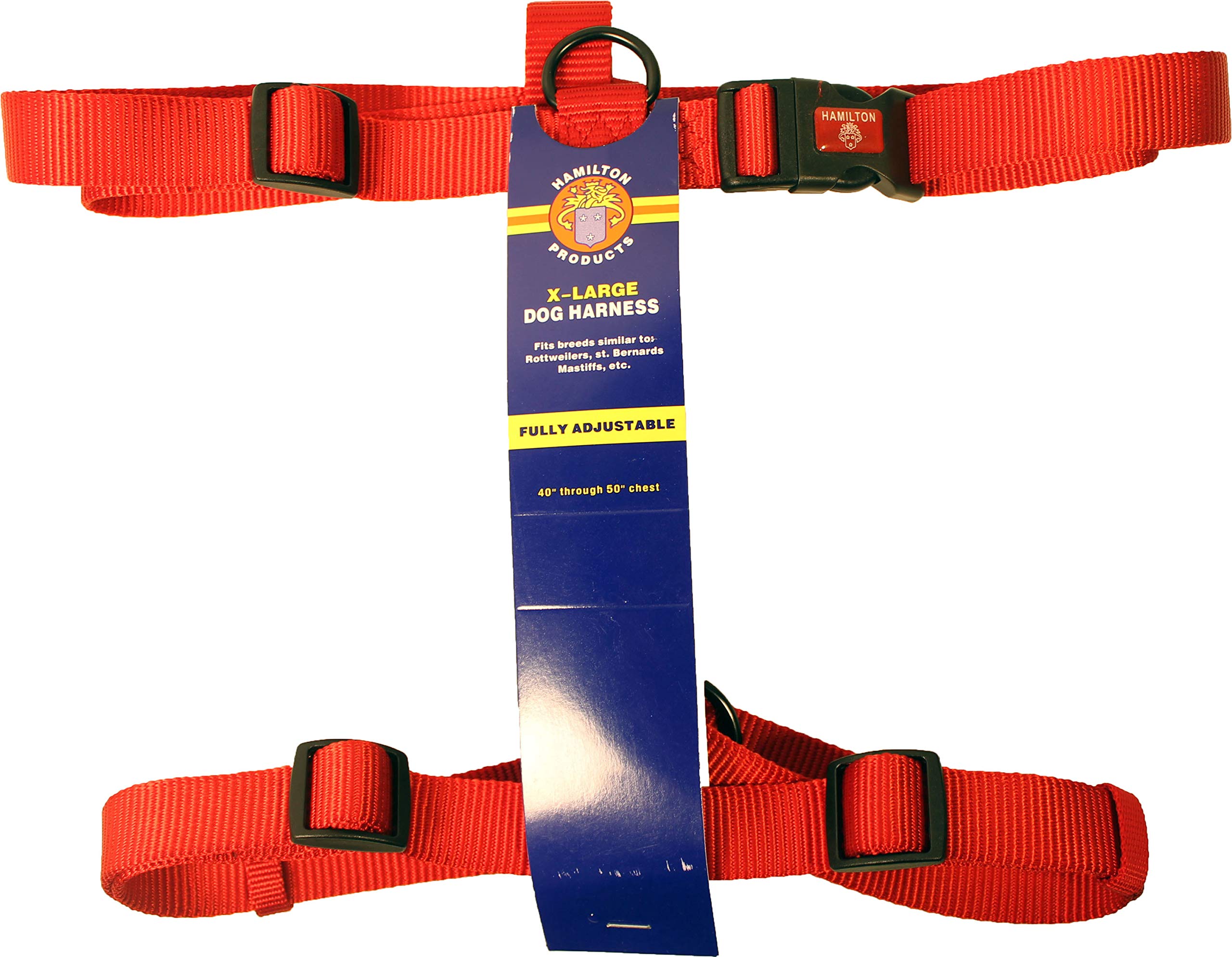 Arnés Para Perros Hamilton Adjustable Comfort De Nylon Rojo - Venta Internacional.