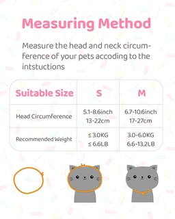 Foto 3 | Collar Recovery Collar Huoguo Con Forma De Rosquilla Ajustable Para Gatos, Talla S - Venta Internacional.