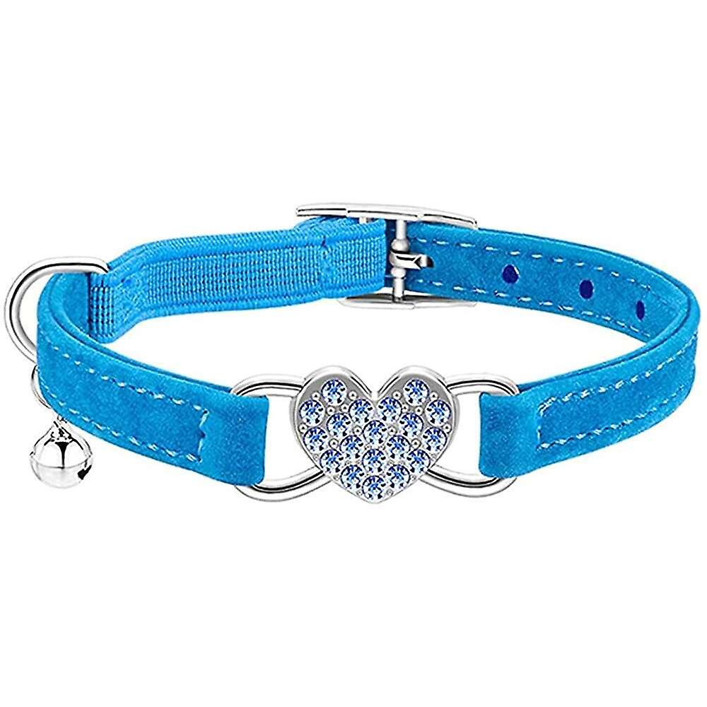 Foto 6 pulgar | Collar Para Gatos En Forma De Corazón Con Cinturón De Seguridad Y Campana, Ajustable De 20 A 25 Cm - Venta Internacio