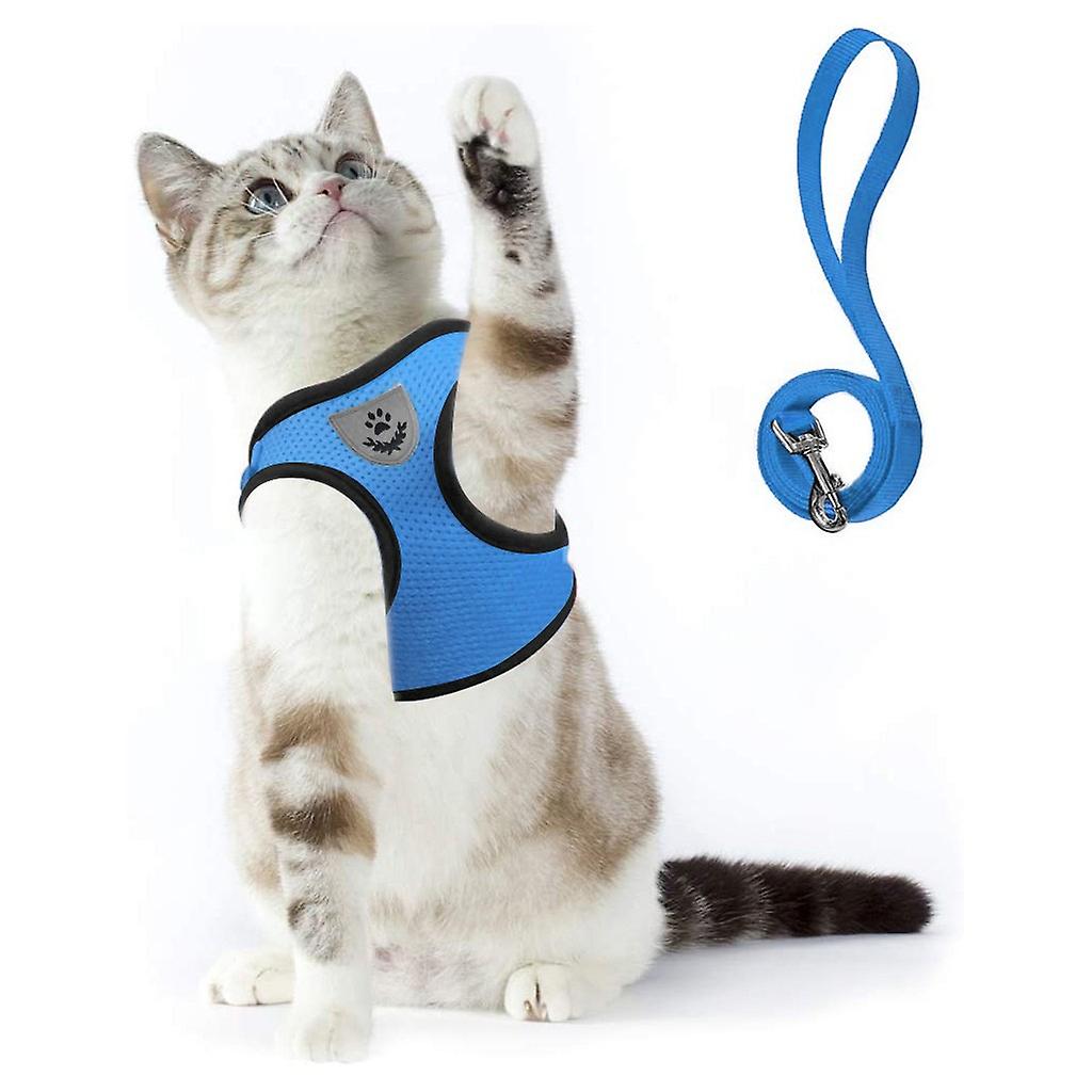 Foto 4 pulgar | Conjunto De Arnés Y Correa Para Gatos, Chaleco Ajustable De Malla Suave - Venta Internacional.