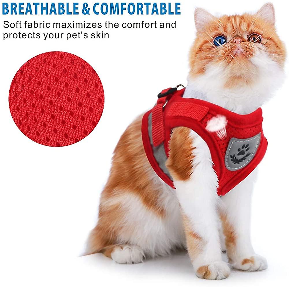Foto 2 | Conjunto De Arnés Y Correa Para Gatos, Chaleco Ajustable De Malla Suave Huoguo - Venta Internacional.
