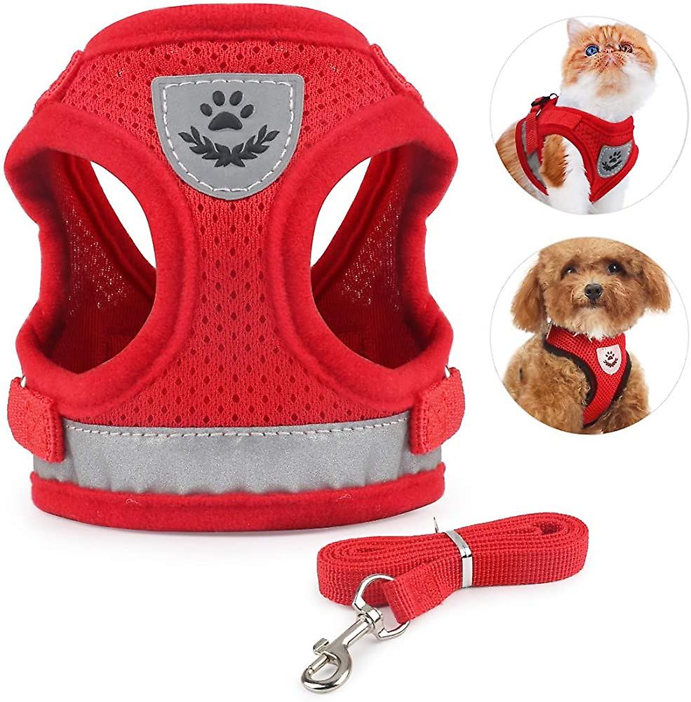Foto 6 pulgar | Conjunto De Arnés Y Correa Para Gatos, Chaleco Ajustable De Malla Suave Huoguo - Venta Internacional.
