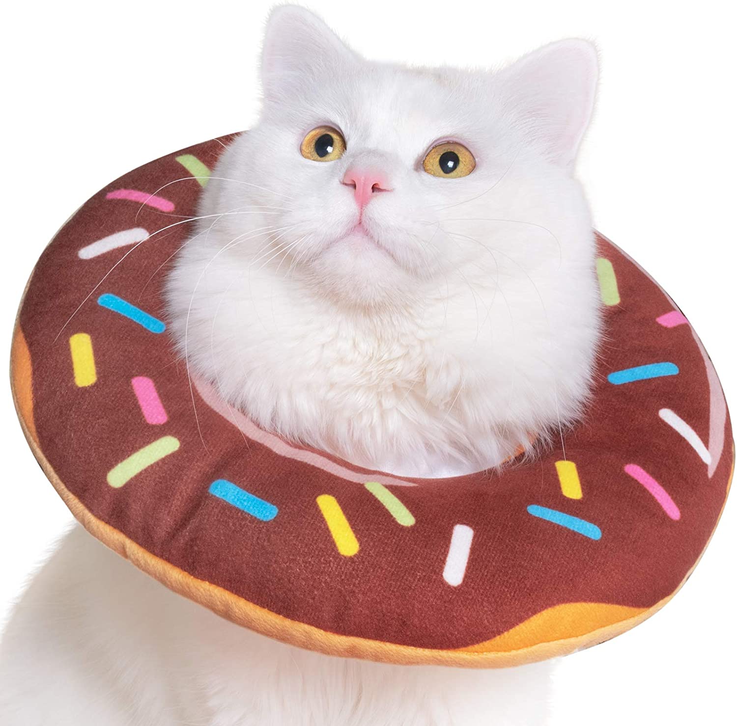Foto 4 | Collar De Recuperación Huoguo, Rosquilla Ajustable Para Gatos, Talla M, Algodón - Venta Internacional.