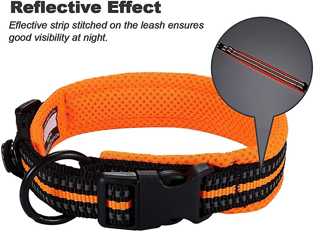 Foto 4 pulgar | Collar Para Perro Huoguo Classic, Ajustable, Reflectante, Acolchado - Venta Internacional.
