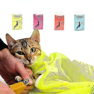 Foto 1 | Bolsa De Aseo Para Gatos Huoguo, Ajustable, Malla Grande, Amarilla - Venta Internacional.