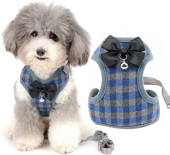 Foto 4 | Juego De Arneses Para Perros Huoguo, Ajustable, De Malla Suave, Sin Tirones, A Cuadros - Venta Internacional.