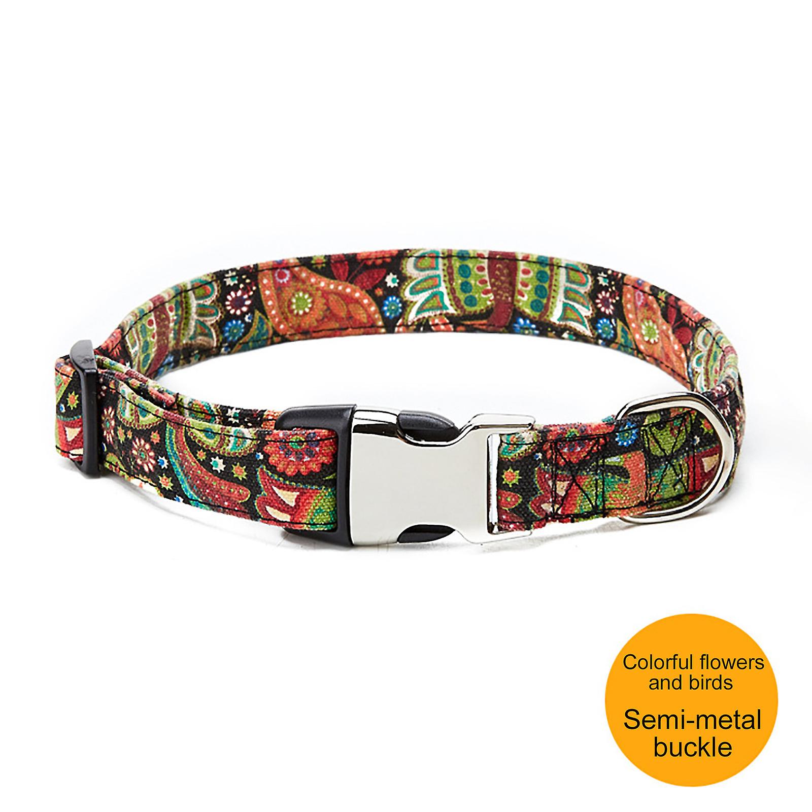 Collar Para Perro Huoguo Collar De Algodón Semimetálico Con Estampado Étnico - Venta Internacional.