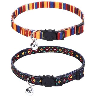 Foto 1 | Collar Para Gatos Huoguo Natural Scenery Breakaway Con Cascabeles, 2 Unidades, Rojo - Venta Internacional.