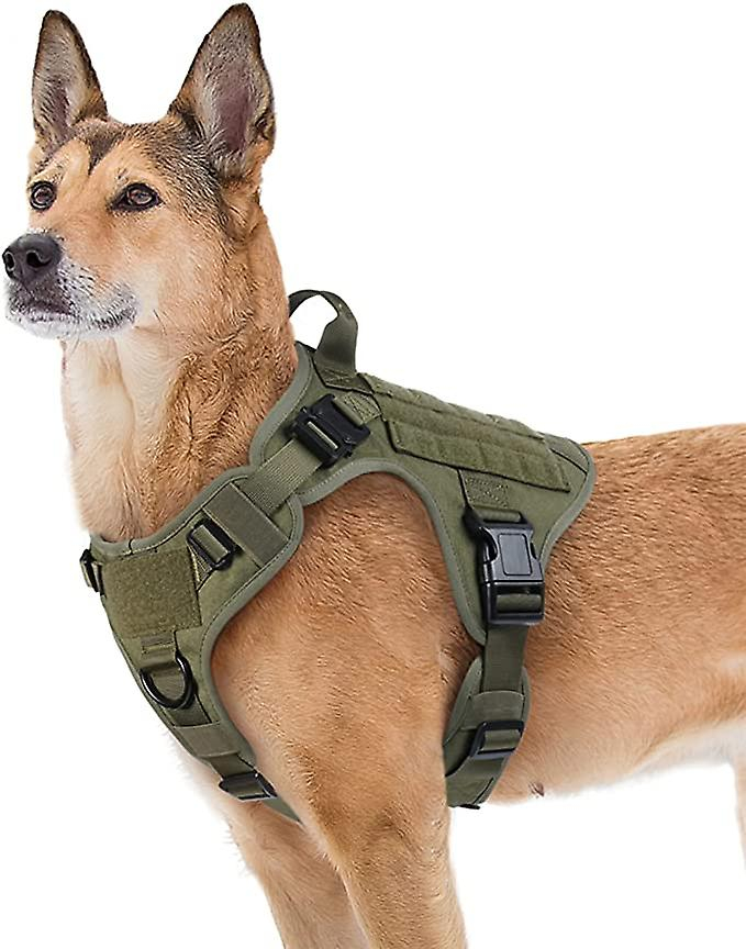 Foto 3 pulgar | Arnés Táctico Para Perros Sanlin Beans Military Con Asa Xl Gree - Venta Internacional.