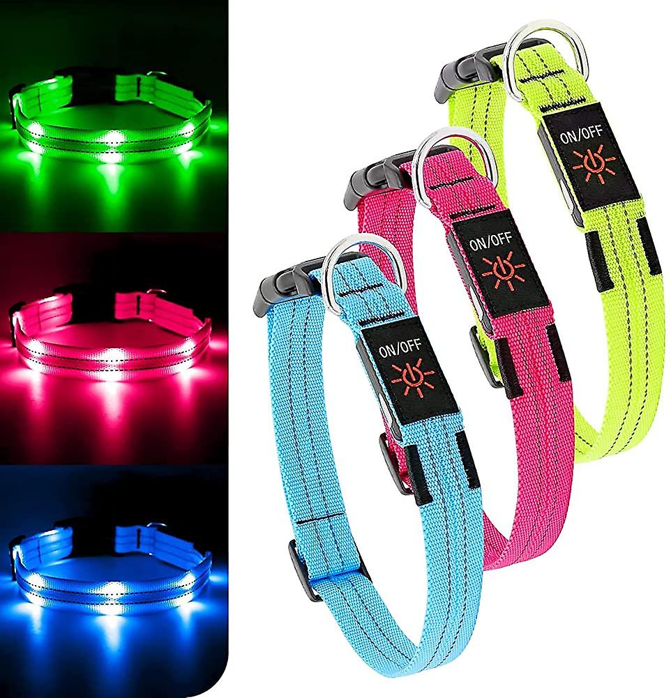 Foto 2 pulgar | Collar Led Para Perros Huoguo Usb Recargable A Prueba De Agua - Venta Internacional.