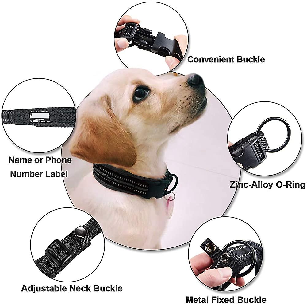 Foto 3 pulgar | Collar Para Perro Huoguo Classic, Ajustable, Reflectante, Acolchado - Venta Internacional.