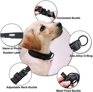 Foto 2 | Collar Para Perro Huoguo Classic, Ajustable, Reflectante, Acolchado - Venta Internacional.