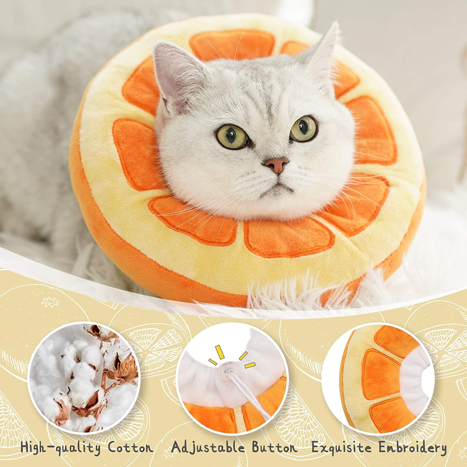 Foto 5 pulgar | Collar En Forma De Cono Para Gatos Jieyou, Ajustable Y Suave Para La Recuperación - Venta Internacional.