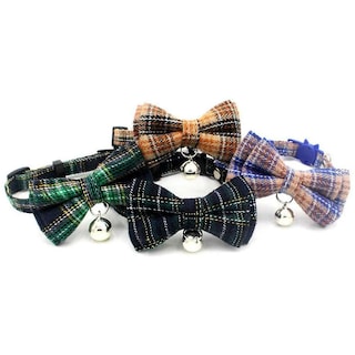 Foto 2 | Collar Para Gatos Huoguo, Hebilla De Seguridad, Campana Navideña Escocesa - Venta Internacional.