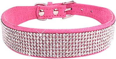 Foto 1 | Collar Para Perro, Correa De Gamuza Suave Y Deslumbrante Con Diamantes De Imitación - Venta Internacional.