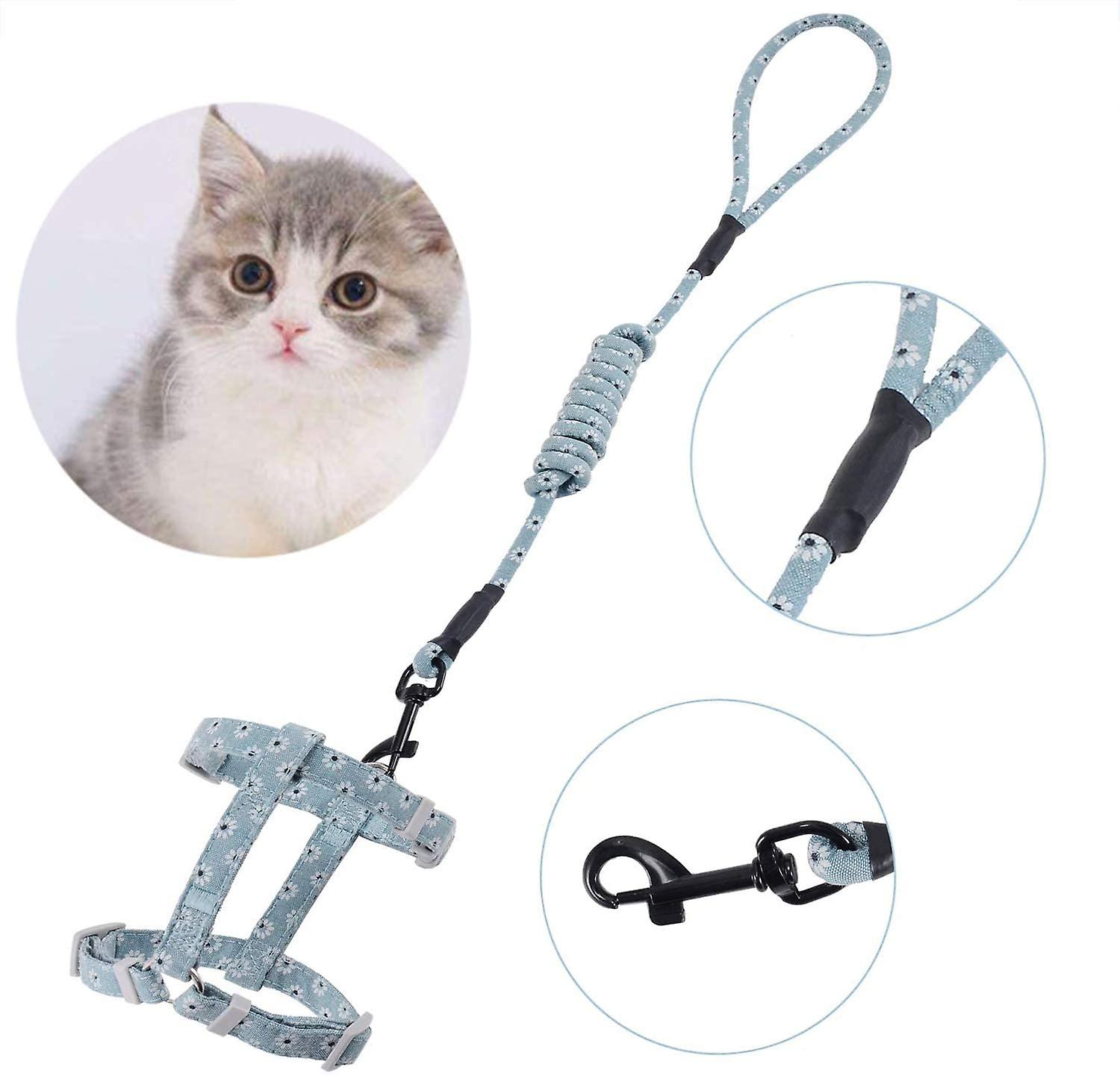 Foto 4 pulgar | Juego De Arneses Para Gatos Huoguo, Chaleco Ajustable De 4 Piezas Con Correa - Venta Internacional.