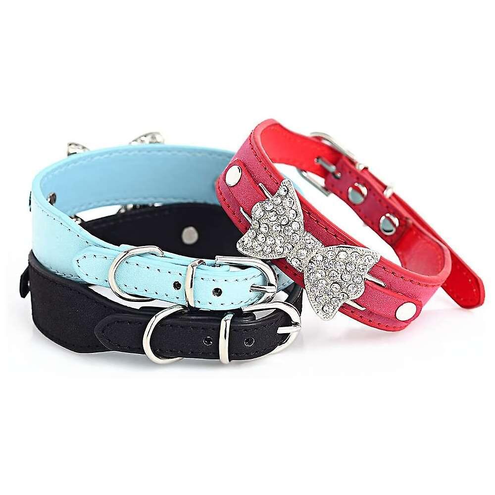 Foto 3 pulgar | Pajarita Para Mascotas Huoguo Con Diamantes De Imitación A La Moda - Venta Internacional.