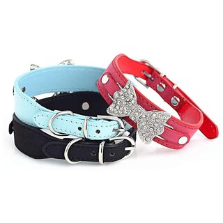 Foto 2 | Pajarita Para Mascotas Huoguo Con Diamantes De Imitación A La Moda - Venta Internacional.