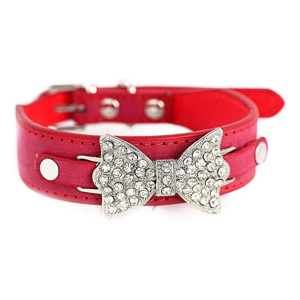 Foto 5 pulgar | Pajarita Para Mascotas Huoguo Con Diamantes De Imitación A La Moda - Venta Internacional.