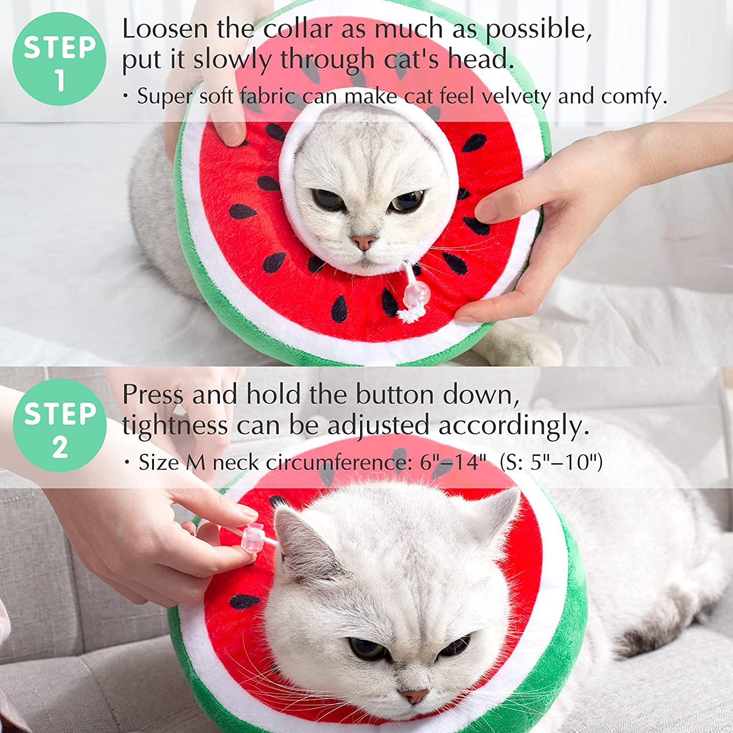 Foto 5 | Collar Ajustable En Forma De Cono Para Gatos Y Perros Pequeños, Suave - Venta Internacional.