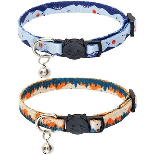 Foto 5 | Collar Para Gatos Huoguo Natural Scenery Breakaway Con Cascabeles X2 - Venta Internacional.